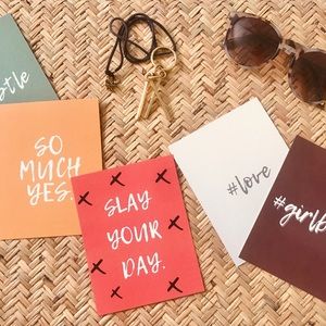 Flat Lay Cards, Photo Props for Social Media.